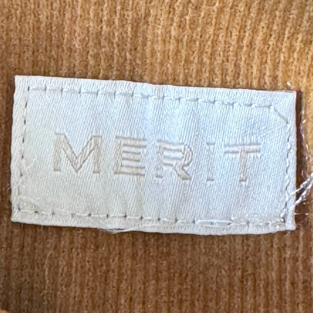 Merit Corduroy Knot Bag Ochre Mustard Yellow Slouchy Cosmetic Bag